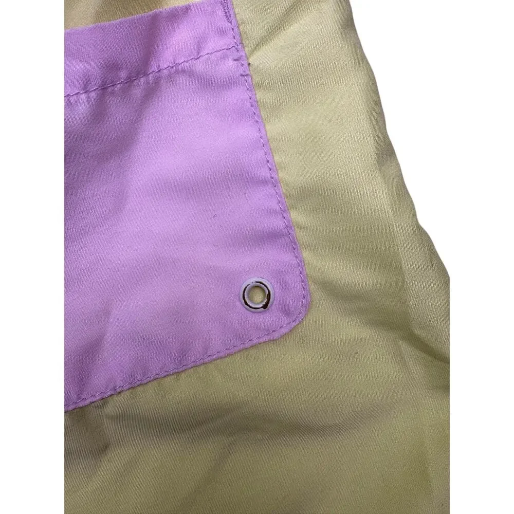 H&M Kids Color Block Swim Trunks Boys 6-8Y Pastel Blue Yellow Pink Board Shorts